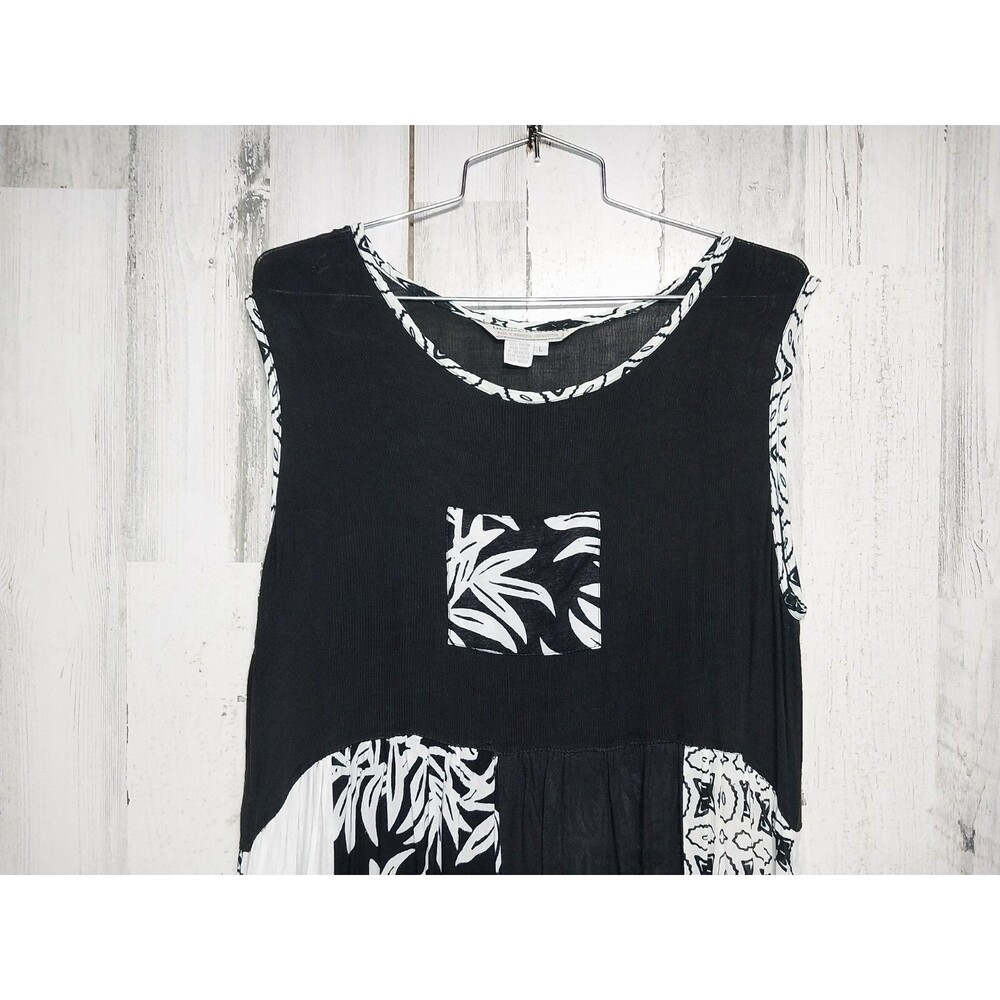Globetrotter Women's Large Sleeveless Handmade Dress Patchwork Boho - Picture 4 of 6